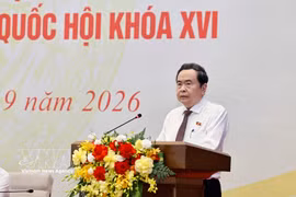 Le président de l’Assemblée nationale (AN) Tran Thanh Man à la première conférence des députés à plein temps de la 16e législature, tenue le 28 septembre à Hanoï. Photo: VNA