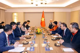 Réunion entre le président de l’AN Tran Thanh Man et le consul honoraire du Vietnam à Istanbul, Ali Tezolmez. Photo: VNA
