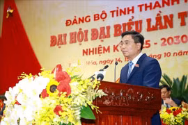 Nguyen Doan Anh a été réélu au poste de secrétaire du Comité provincial du Parti. Photo: VNA