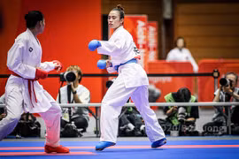 La karatéka vietnamienne Nguyen Thi Dieu Ly a décroché la médaille de bronze en Kumite féminin des moins des 68 kg aux ASIAD 2026, après avoir battu la Japonaise Kama Tsubasa. Photo: ASIAD 2026