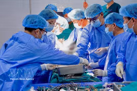 L’hôpital central de Huê a réalisé avec succès deux transplantations rénales consécutives grâce au système de conservation LifePort, portant à cinq le nombre total de greffes utilisant cette technologie. Photo: VNA