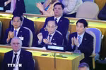 Le président Luong Cuong à l’ouverture de la 80e Assemblée générale de l’ONU. Photo : VNA