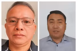 Nguyen Van Dai (à gauche), et Le Trung Khoa
