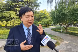 Le professeur Mi Liang, directeur du Centre de recherche sur l'Asie du Sud-Est de l'Université des langues étrangères de Beijing. Photo: VNA