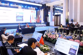 Conférence de haut niveau des services chargés de l'application de la loi de l'ASEAN sur la coopération dans la lutte contre les criminels en fuite. Photo: VNA