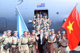 Casques bleus vietnamiens. Photo: VNA