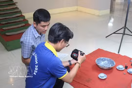 Le Musée provincial de Lam Dong – site de Binh Thuan – poursuit la numérisation de plus de 400 objets originaux emblématiques. Photo : VNA
