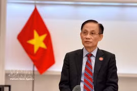 Le Hoai Trung, membre du Bureau politique et ministre des Affaires étrangères. Photo: VNA
