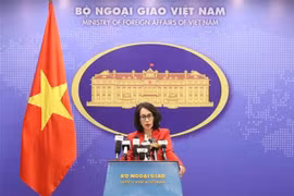 La porte-parole du ministère des Affaires étrangères, Pham Thu Hang.