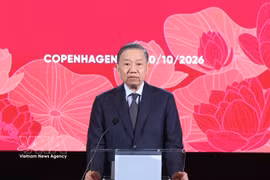 Le secrétaire général du Parti communiste du Vietnam (PCV) et président de la République, To Lam, prend la parole. Photo: VNA