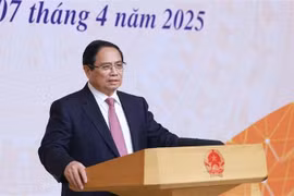 Le Premier ministre Pham Minh Chinh lors de l'événement. Photo: VNA