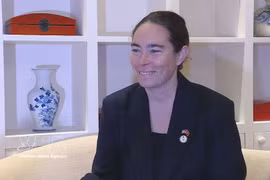 Caroline Vik, directrice des politiques de la DFC. Photo: VNA