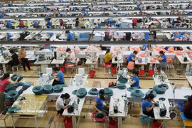 Un aperçu de la chaîne de confection de l’usine TNG Song Cong. Photo : VNA