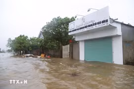 Inondation dans la commune de Dien Chau (province de Nghê An). Photo: VNA