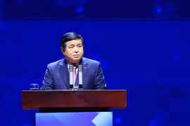 Le vice-Premier ministre Nguyen Chi Dung lors de l'événement. Photo: VNA