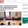 Article paru sur le journal paraguayen "Hoy" sur les négociations en vue d’un accord commercial préférentiel (ACP) entre le Vietnam et le Mercosur, Photo: VNA