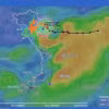 Image satellite montrant la zone de basse pression le matin du 21 août 2026. Photo : VNDMS