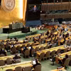 Le ministre-conseiller Nguyên Hai Luu, représentant permanent adjoint du Vietnam auprès des Nations Unies, s’exprime lors du débat annuel sur l’embargo américain contre Cuba, organisé dans le cadre de la 81e session de l’Assemblée générale des Nations Unies (AGNU 81) au siège de l’ONU à New York. Photo : VNA