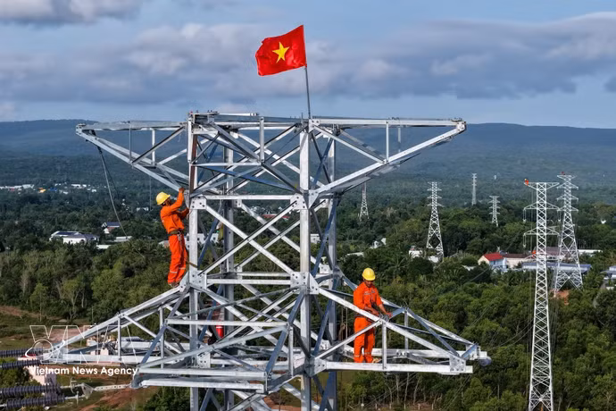 Un ouvrage électrique situé dans la zone spéciale de Phu Quoc (An Giang). Photo : VNA