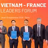 Sanofi et VNVC signent un accord pour la production de vaccins nouvelle génération au Vietnam, le 10 septembre à Paris. 