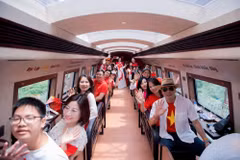 Dans le Train de Hanoi. Photo: VGP