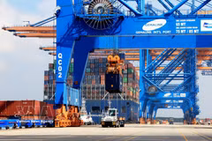 Le port Gemalink du complexe portuaire Cai Mép - Thi Vai. Photo: VNA