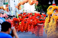 La danse de la licorne, du lion et du dragon, souvent pratiquée par la communauté chinoise de Hô Chi Minh-Ville, est un mélange de danse, d’arts martiaux et de passion. Photo: plo.vn
