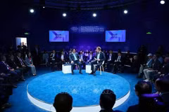 Vue d’ensemble du dialogue politique sur le thème «La nouvelle ère du Vietnam : de la vision à l’action », à Tianjin, le 25 juin. Photo : VNA