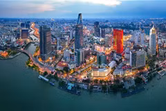 Un coin de Hô Chi Minh-Ville. 