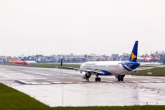 Avions à l'aéroport international de Dà Nang. Photo : VNA
