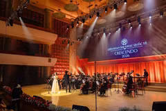 Une performance lors du Festival international de musique Crescendo 2026. Photo : VietnamPlus