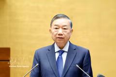 Le secrétaire général du Parti et président de la République, Tô Lâm, s'exprime lors de la conférence nationale pour étudier et déployer la mise en œuvre de la résolution n°10-NQ/TW du 8 juin 2026 du Politburo sur le développement de l’économie à capitaux étrangers. Photo: VNA