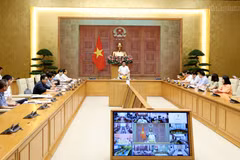 Le vice-Premier ministre Nguyên Van Thang s’exprime lors de la réunion, à Hanoi, le 4 septembre. Photo : chinhphu.vn
