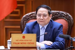 Le Premier ministre Pham Minh Chinh lors de la réunion, à Hanoi, le 28 juin. Photo : VGP