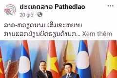 L’édito sur la page Facebock de l’Agence nationale de presse lao KPL. Photo : VNA