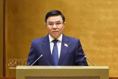 Le ministre de l’Industrie et du Commerce, Lê Manh Hung, devant l’Assemblée nationale, à Hanoi, le 20 octobre. Photo : VNA