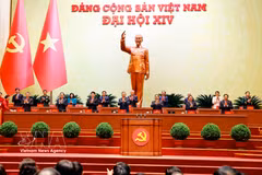 Présidium de la séance préparatoire du 14e Congrès national du Parti communiste du Vietnam. Photo : VNA