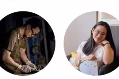 L’illustrateur Ta Huy Long et l’auteure Nguyên Huu Quynh Huong. Photo: VBBY