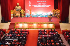 Vue de la cérémonie de commémoration du 30e anniversaire du Conseil théorique central, à Hanoi, le 29 octobre. Photo: VNA