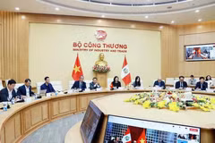 Vue de la troisième session du Comité intergouvernemental Vietnam-Pérou, le 27 mars. Photo: ministère de l’Industrie et du Commerce
