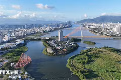 Le fleuve Hàn vu d'en haut. Photo: VNA