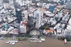 Espace du Centre financier international de Hô Chi Minh-Ville, dans le quartier de Bên Thành. 2026 revêt une importance particulière pour le secteur immobilier. Photo : VNA