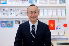 Le représentant en chef de la JICA, Kobayashi Yosuke. Photo: JICA Vietnam