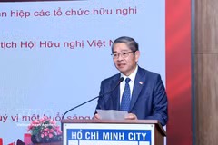 Le consul général de Singapour à Hô Chi Minh-Ville, Pang Te Cheng, s'exprime lors de l'événement.. Photo: VNA