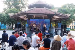 Le programme musical du week-end se déroule à la Maison octogonale du jardin de fleurs Ly Thai To, à Hanoi, le 27 septembre. Photo : organisateurs