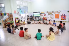 Une classe de maternelle dans la province de Tây Ninh. Photo : VNA