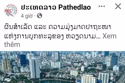 L'article est publié par le quotidien lao Pathetlao. 