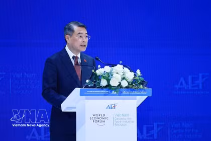 Le Premier ministre Le Minh Hung s'exprime lors de la cérémonie d'ouverture de l'AEF 2026. Photo: VNA