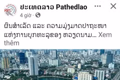 L'article est publié par le quotidien lao Pathetlao. 