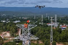 Des projets d'infrastructures énergétiques dans la zone économique spéciale de Phu Quoc, province d'An Giang. Photo : VNA